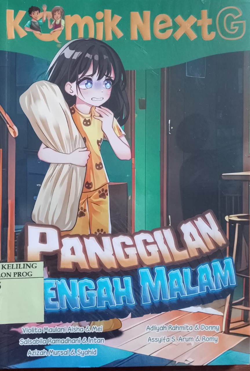 Cover panggilan tengah malam / Violita MA, Mei, Salsabila R, Intan, Azizah M, Syahid, Adliyah R, Donny, Assyifa S A, Romy; ilustrasi, Mei; penyunting, Wiwit Wijayati