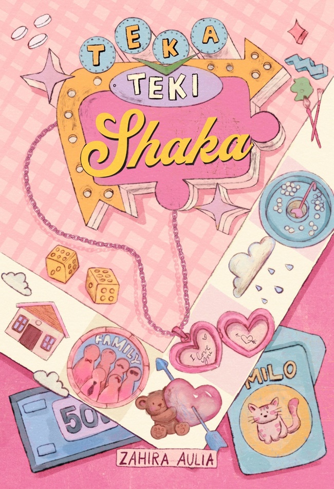 Cover Teka teki Shaka / Zahira Aulia; penyunting, Yuyun K., ilustrasi, Drdjulee
