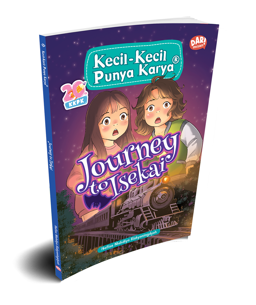 Cover Journey to Isekai / Nafisa Mahdiya Rizkyaningdyah, Asep Vess: ilustrasi sampul, Shafira Oktavianny; ilustrasi isi, Novi Kurnia, Vicky Larasati; penyunting naskah, Ginanjar Setia M; penyunting ilustrasi, Anisa Nurul Aida; Proofreader, Hayizuaficus; desain sampul, Robi Novendi A; Layout sampul, Kazzu, Robi Novendi A; Setting isi