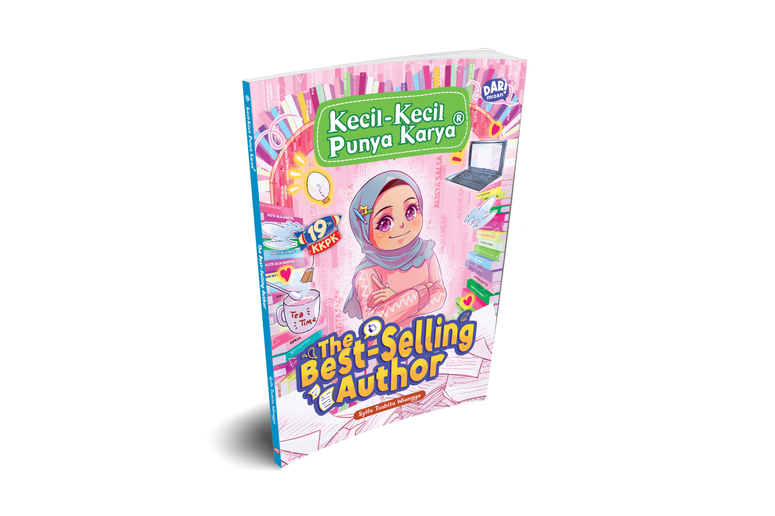Cover Best (The) Selling Author / Syifa Tsabita Wiangga, Mutia Rizanati: ilustrasi sampul, Gilang Reza Satria; ilustrasi isi, Haya Aliya Zaki, Vicky Larasati; penyunting naskah, Ginanjar Setia M; penyunting ilustrasi, Wiwien Widyawanti, Anisa Nurul Faida; Proofreader, Hayizuaficus; desain sampul, Robi Novendi A; Layout sampul, Kazzu, Robi Novendi A; Setting isi