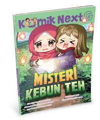 Cover Misteri kebuh teh :  Komik Next G Volume 92 / Siti Atika Azzahrah, Muhammad Chafizun Amin, Putri Larasati Leksono, Sofia Hani, Citra Mustikawati; pengarang,Syahid, Stefan, Kairi, Asti, Indha; Komikus, Wiwit Pujiastuti; penyunting naskah, Rony Amdani; penyunting ilustrator