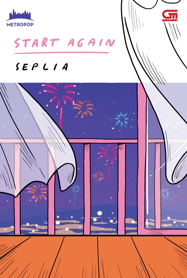 Cover Start again / Seplia; editor, Tri Saputra Sakti; ilustrator, Zuchal Rosyidin