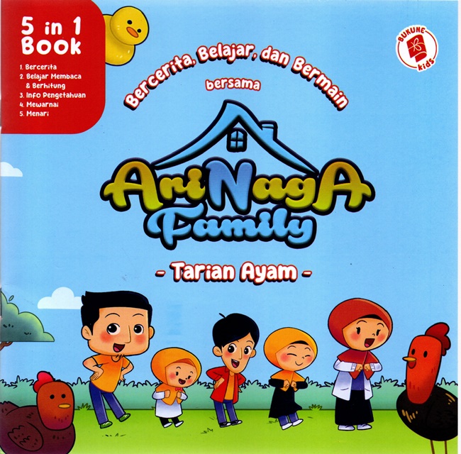 Cover Bercerita, Belajar, dan Bermain Bersama Arinaga Family :  Tarian Ayam / Arinaga Family