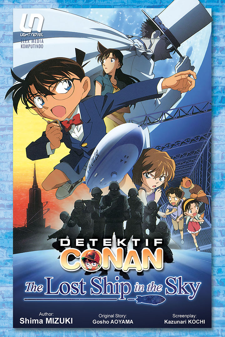 Cover Detektif conan :  Lost ship in the sky / Shima Mizuki, Gosho Aoyama, Kazunari Kochi; alih bahasa, Yenny Thiemailattu; editor, Niken; desain sampul, Erson