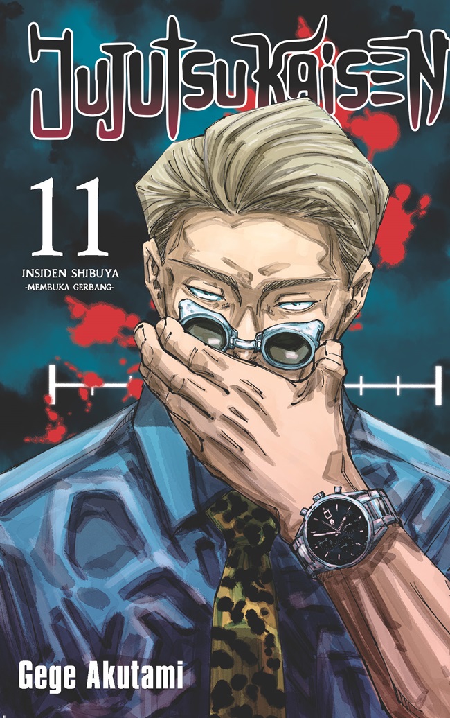 Cover Jujutsu kaisen 11 / Gege Akutami; alih bahasa, Mustika Maria; editor, Nia Ikasary; desain sampul, Aji Y.