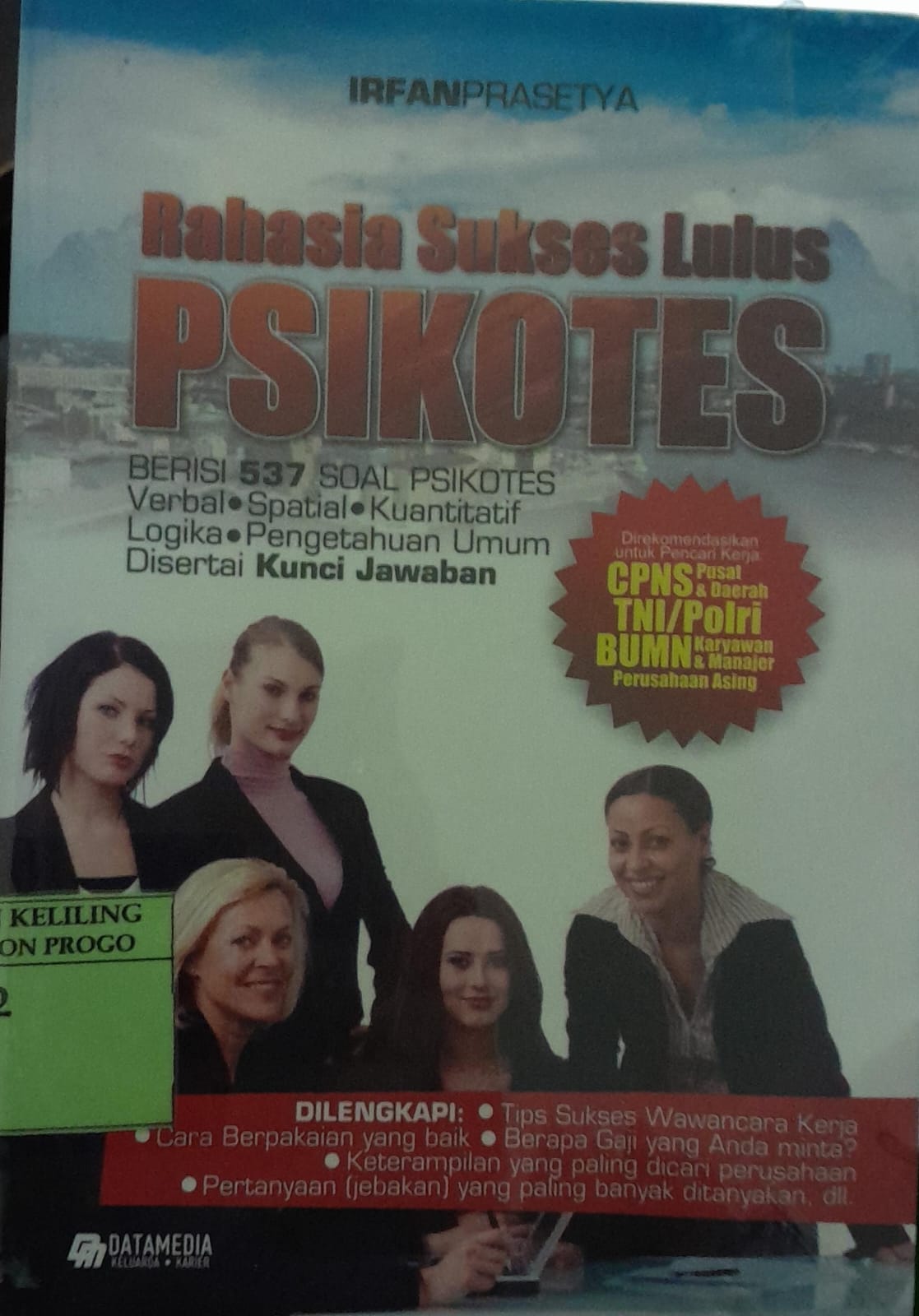 Cover Rahasia Sukses Lulus Psikotes / Irfan Prasetya