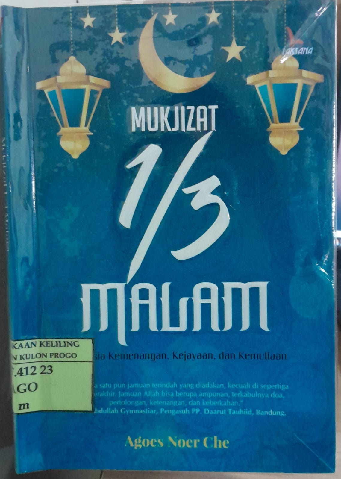 Cover Mukjizat 1/3 Malam / Agoes Noer Che