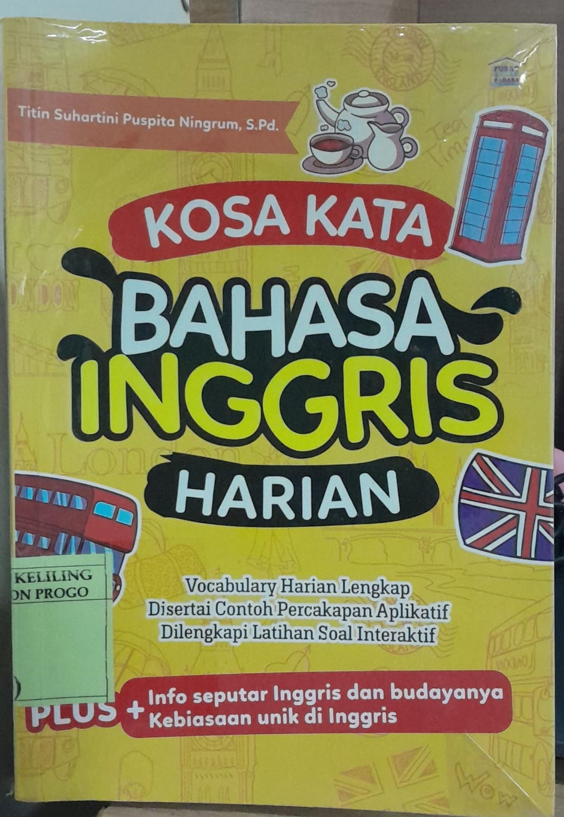 Cover Kosa Kata Bahasa Inggris Harian / Titin Suhartini Puspita Ningrum