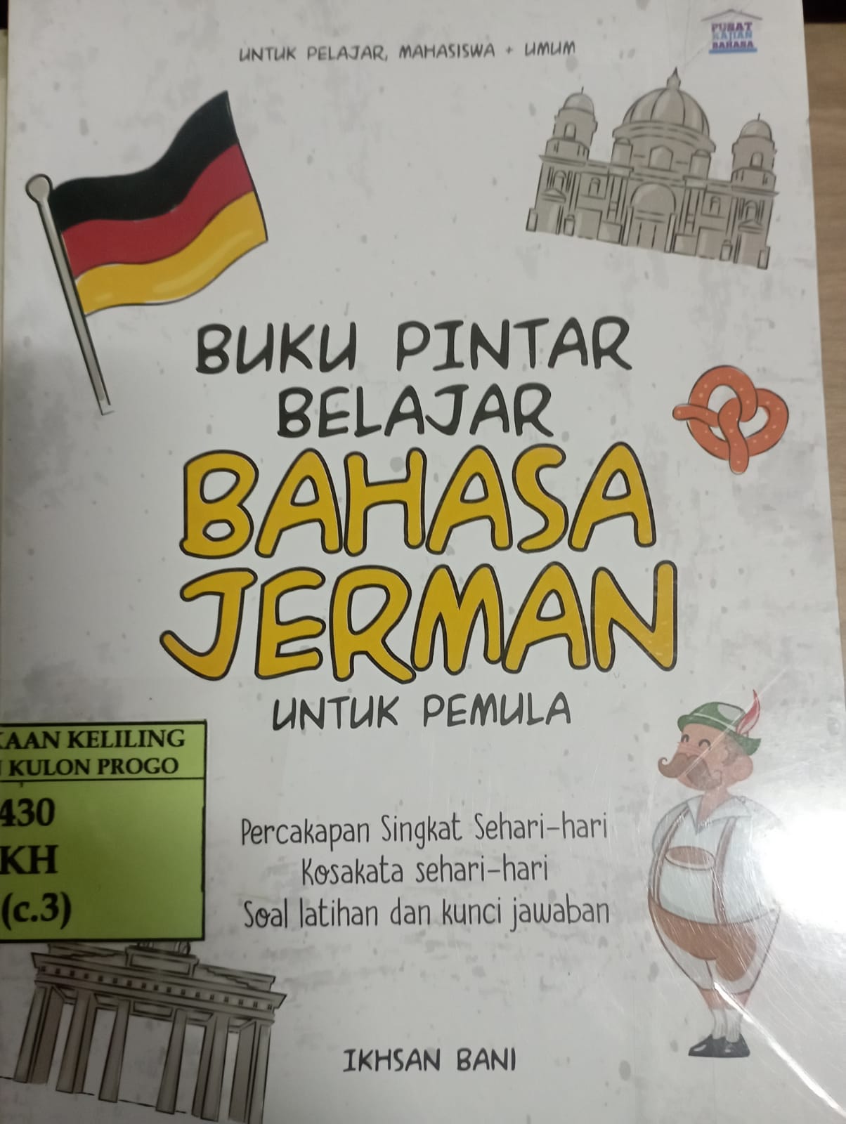 Cover Buku Pintar Belajar Bahasa Jerman untuk Pemula / Ikhsan Bani
