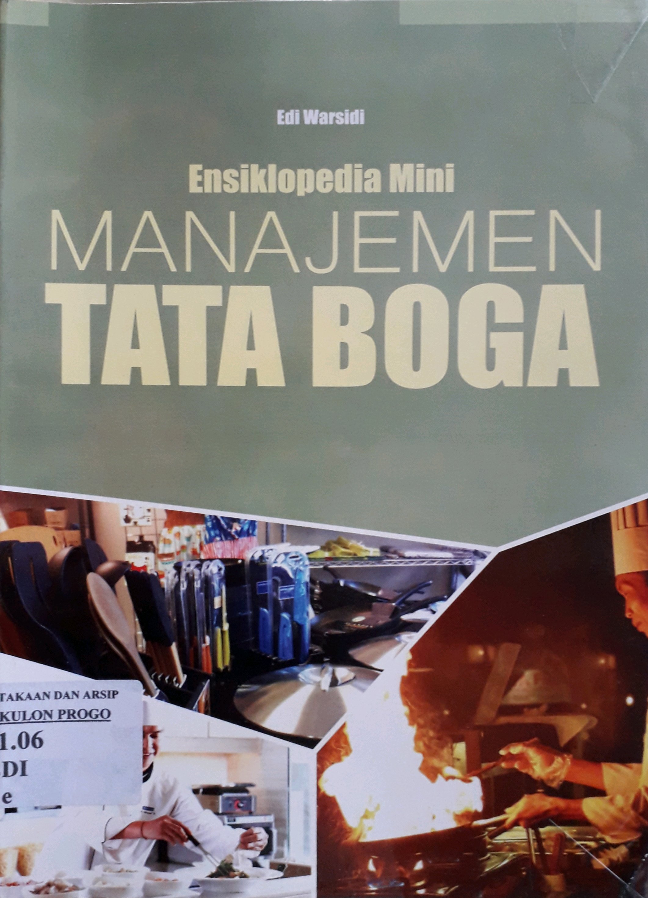 Cover Ensiklopedia mini manajemen tata boga / Penulis, Edi Warsidi