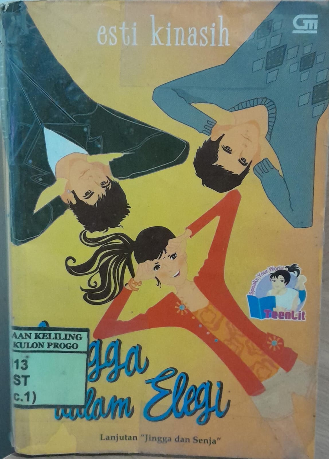 Cover Jingga dalam Elegi / Esti Kinasih