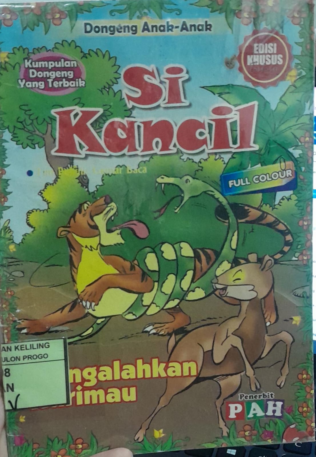 Cover Si Kancil :  Mengalahkan Harimau