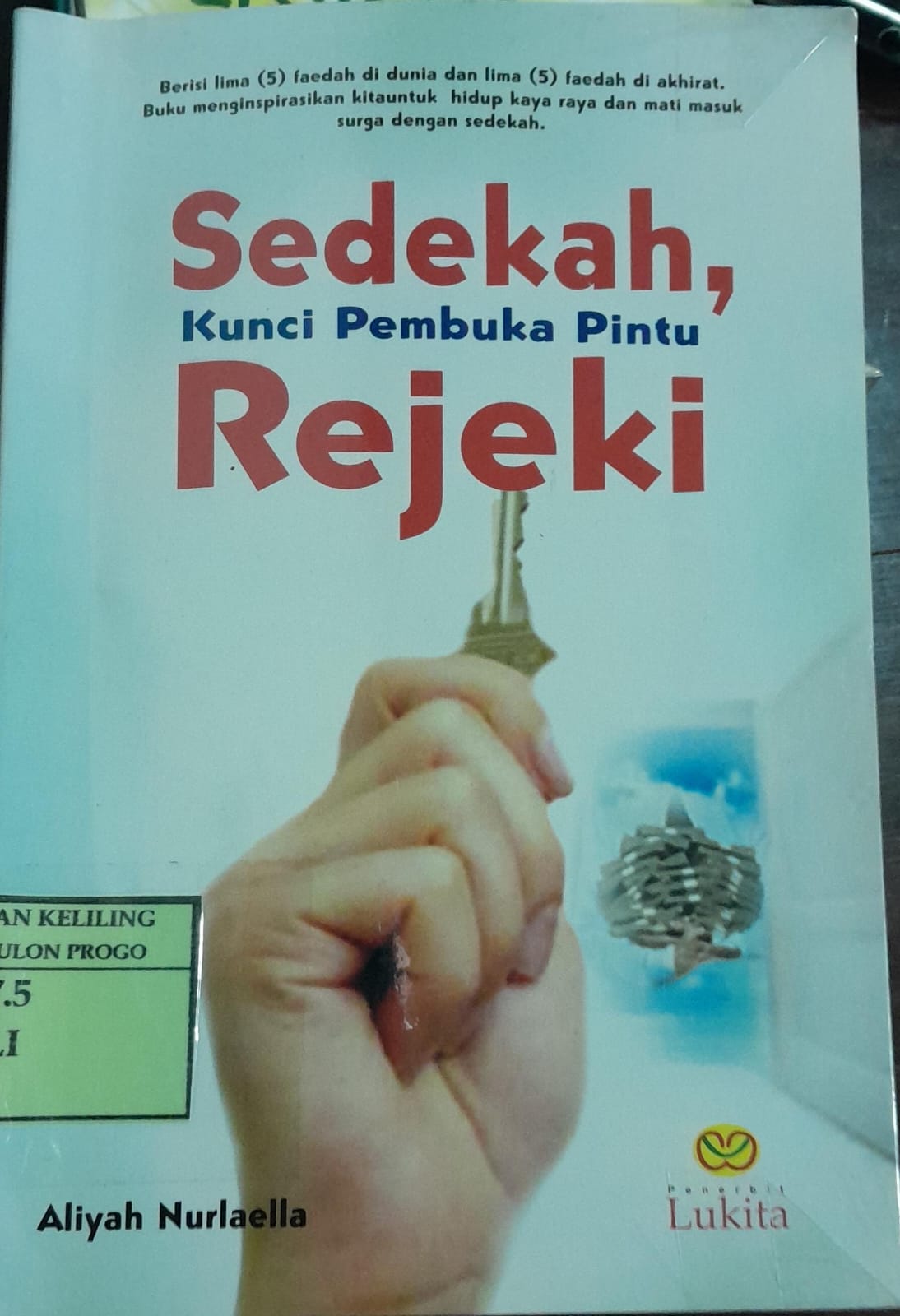 Cover Sedekah Kunci Pembuka Pintu Rejeki / Aliyah Nurlaella