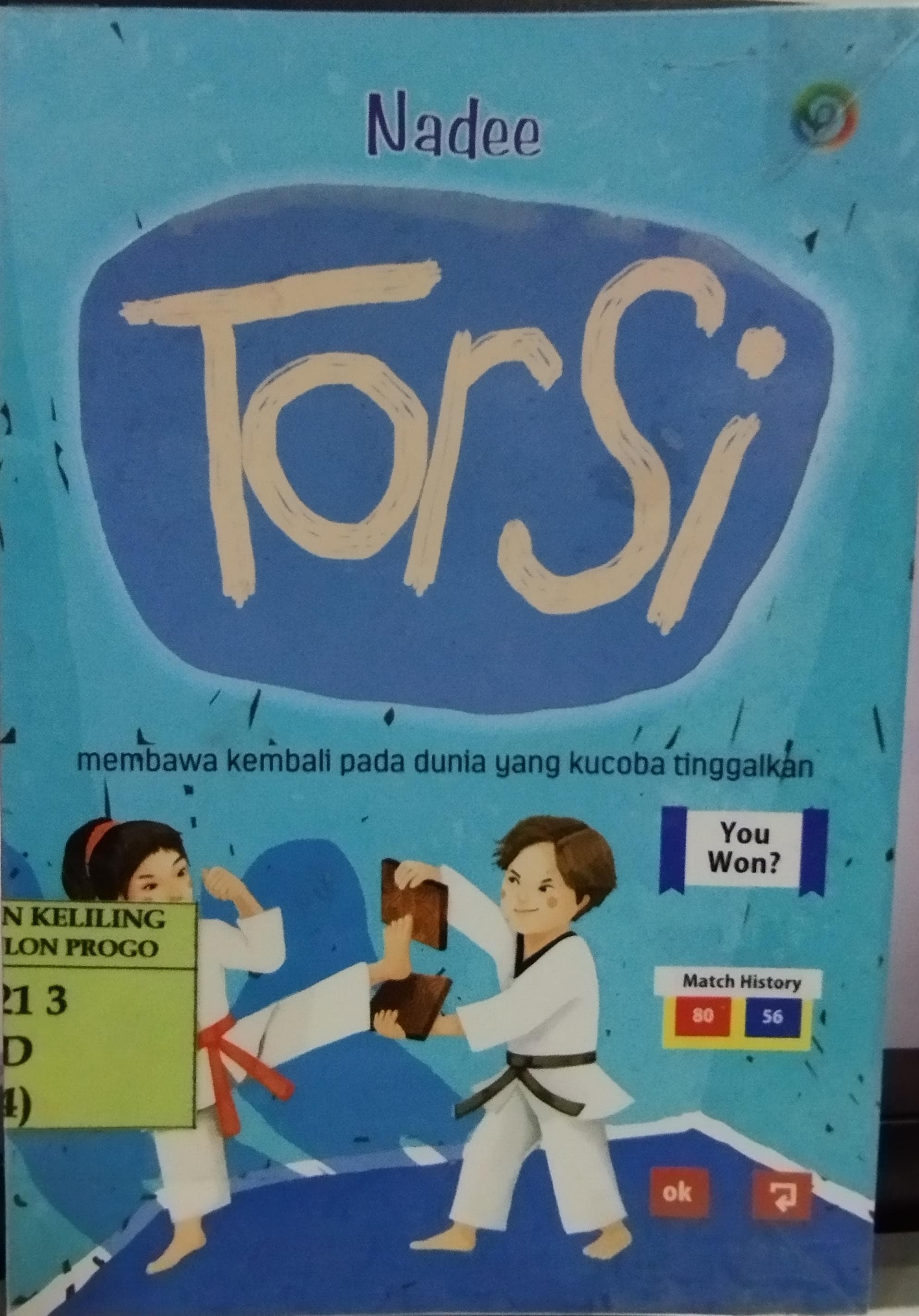 Cover Torsi :  membawa kembali pada dunia uang kucoba tinggalkan / nadee