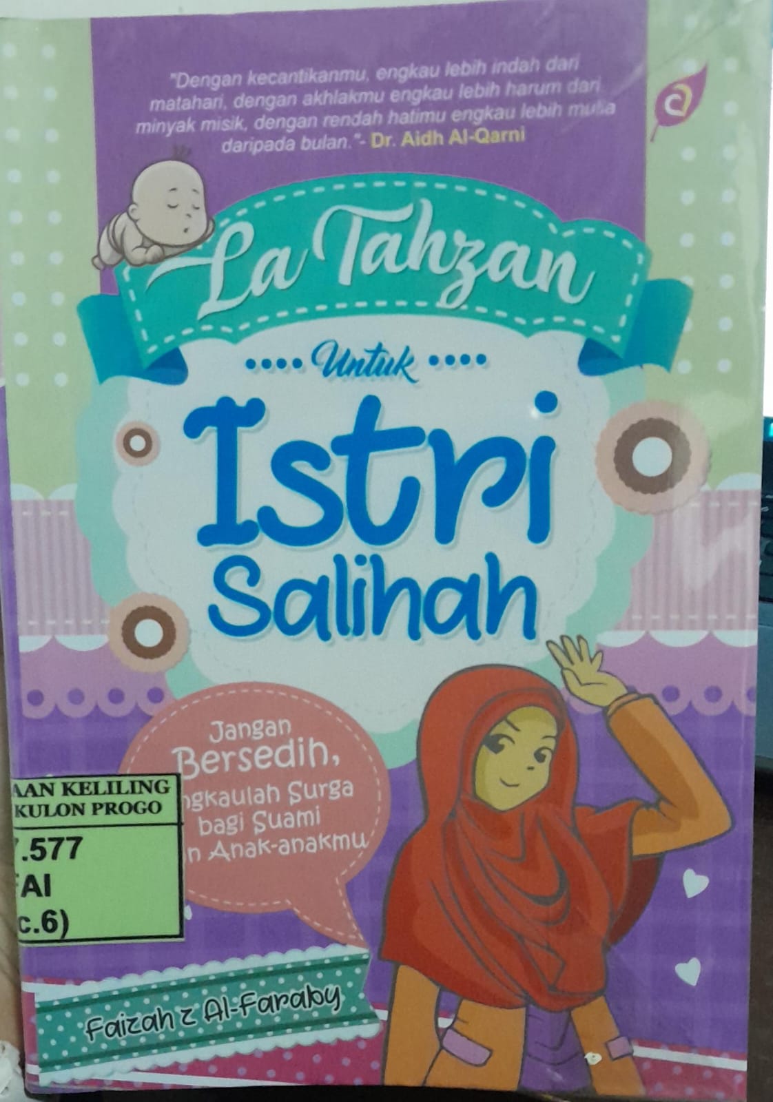 Cover La Tahzan untuk Istri Salihah / Faizah Al Faraby