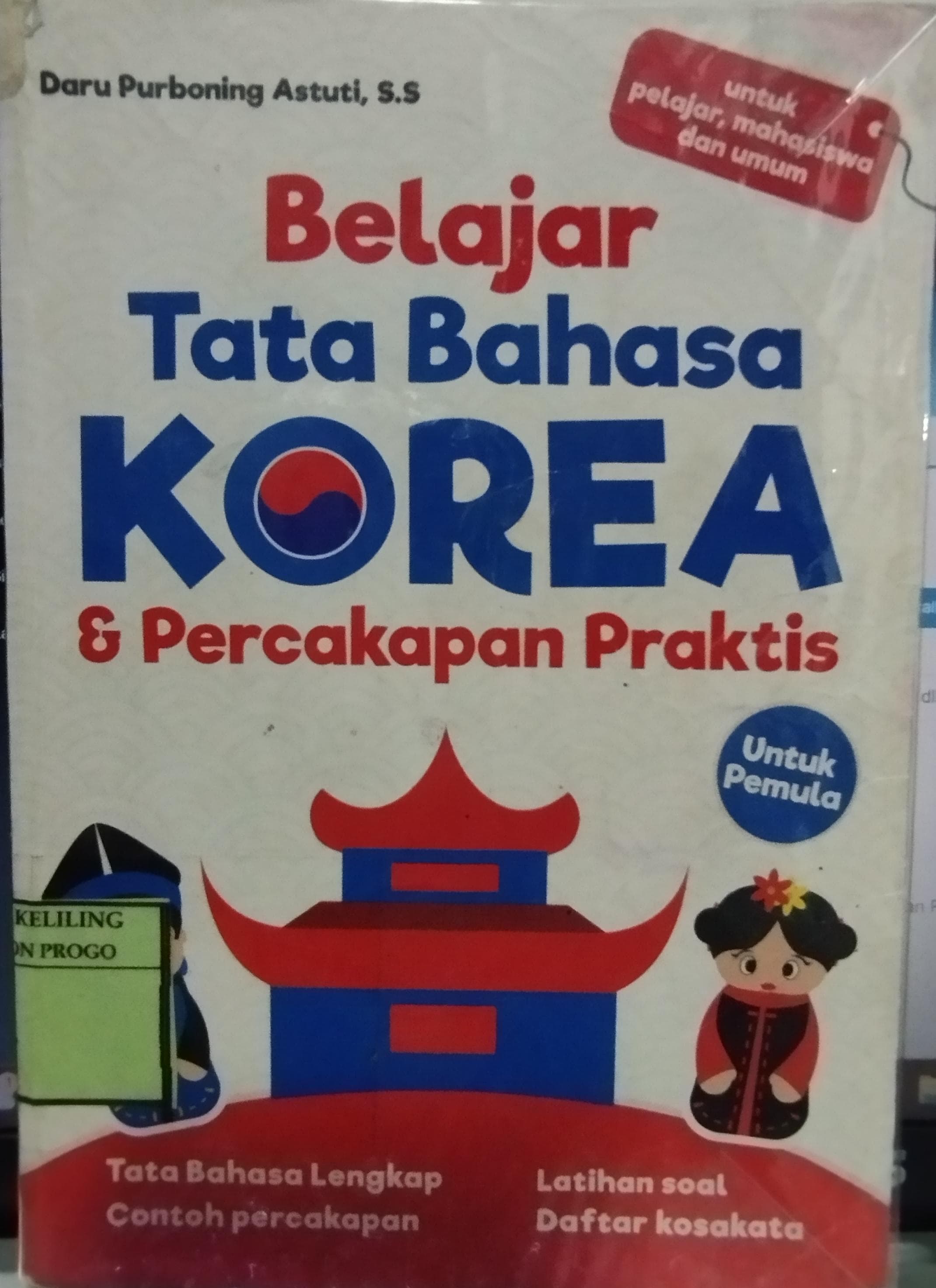 Cover Belajar Tata Bahasa Korea & Percakapan Praktis / Daru Purboning Astuti