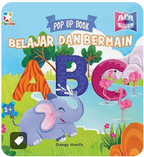 Cover Belajar dan bermain abc / Omega Hanifa