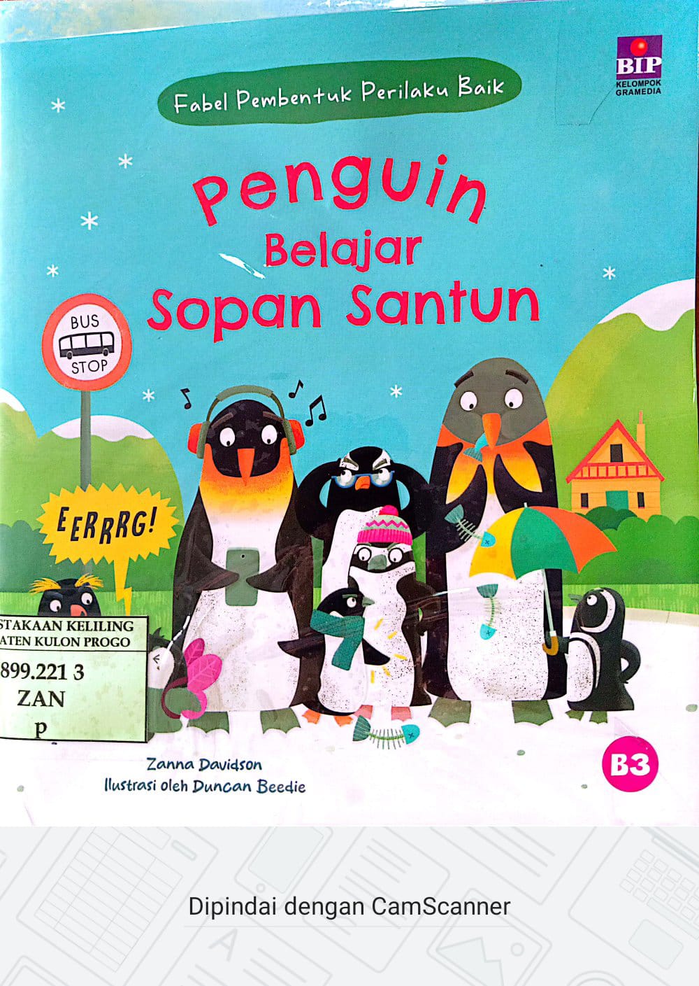 Cover Penguin belajar sopan santun / Zanna Davidson