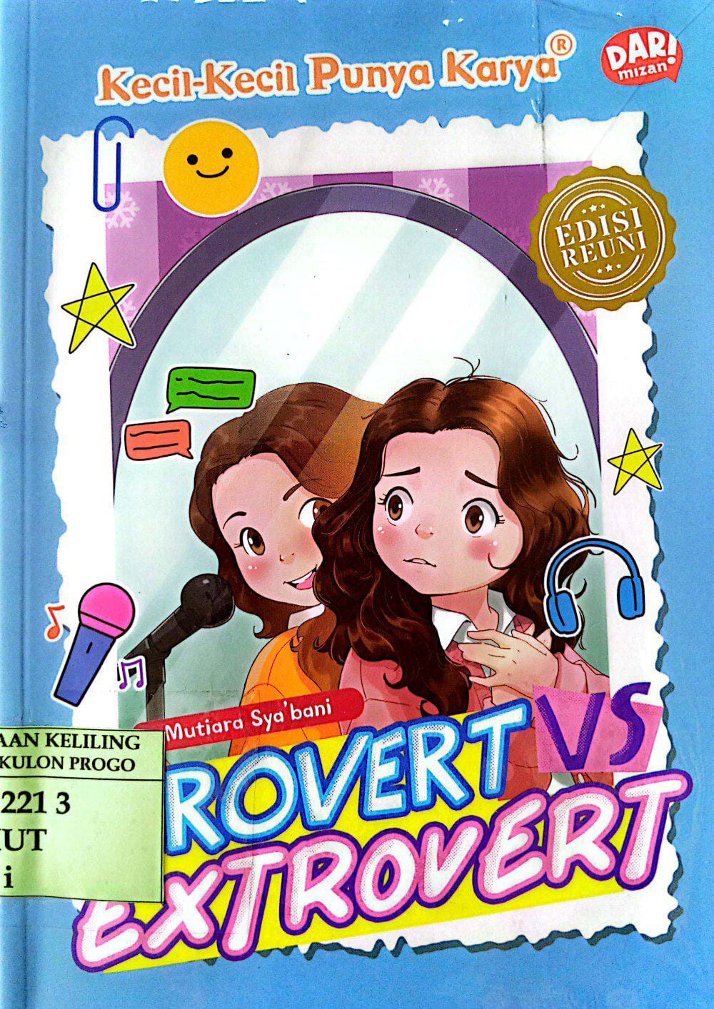 Cover Introvert vs extrovert :  kkpk / Mutiara Sya'bani