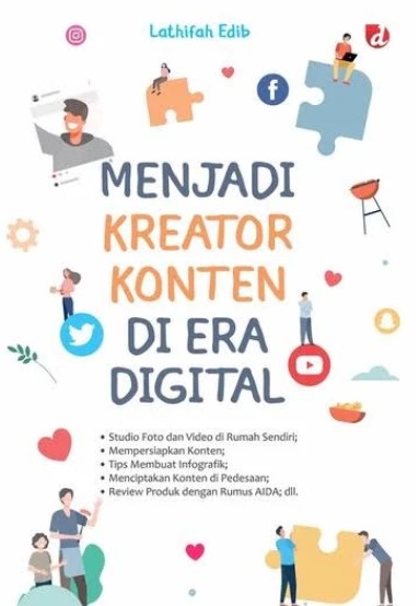 Cover Menjadi Kreator Konten Di Era Digital / Lathifah Edib