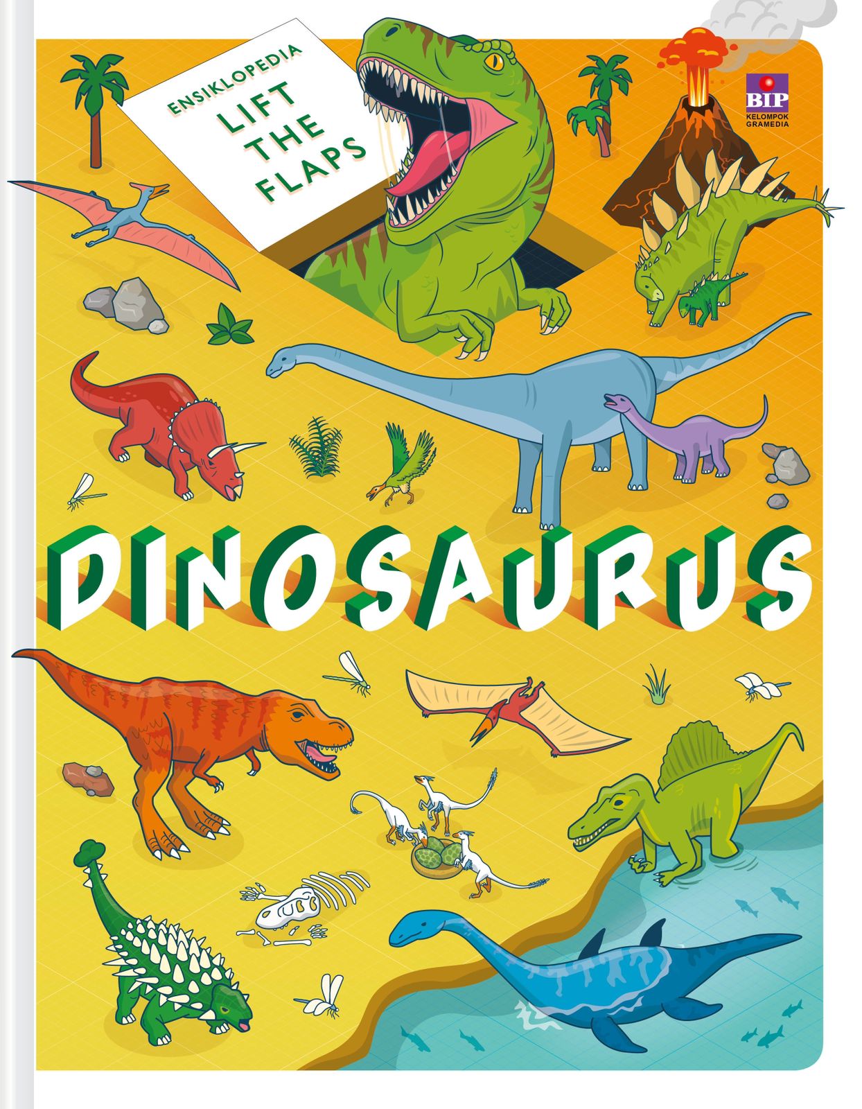 Cover Ensiklopedia Lift The Flaps: Dinosaurus / Marnie Willow