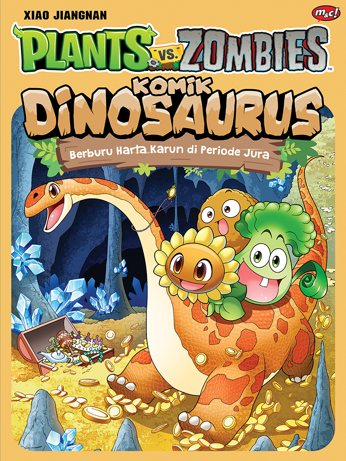 Cover plants vs zombies komik dinosaurus: berburu harta karun di periode jura / Xiao Jiangnan