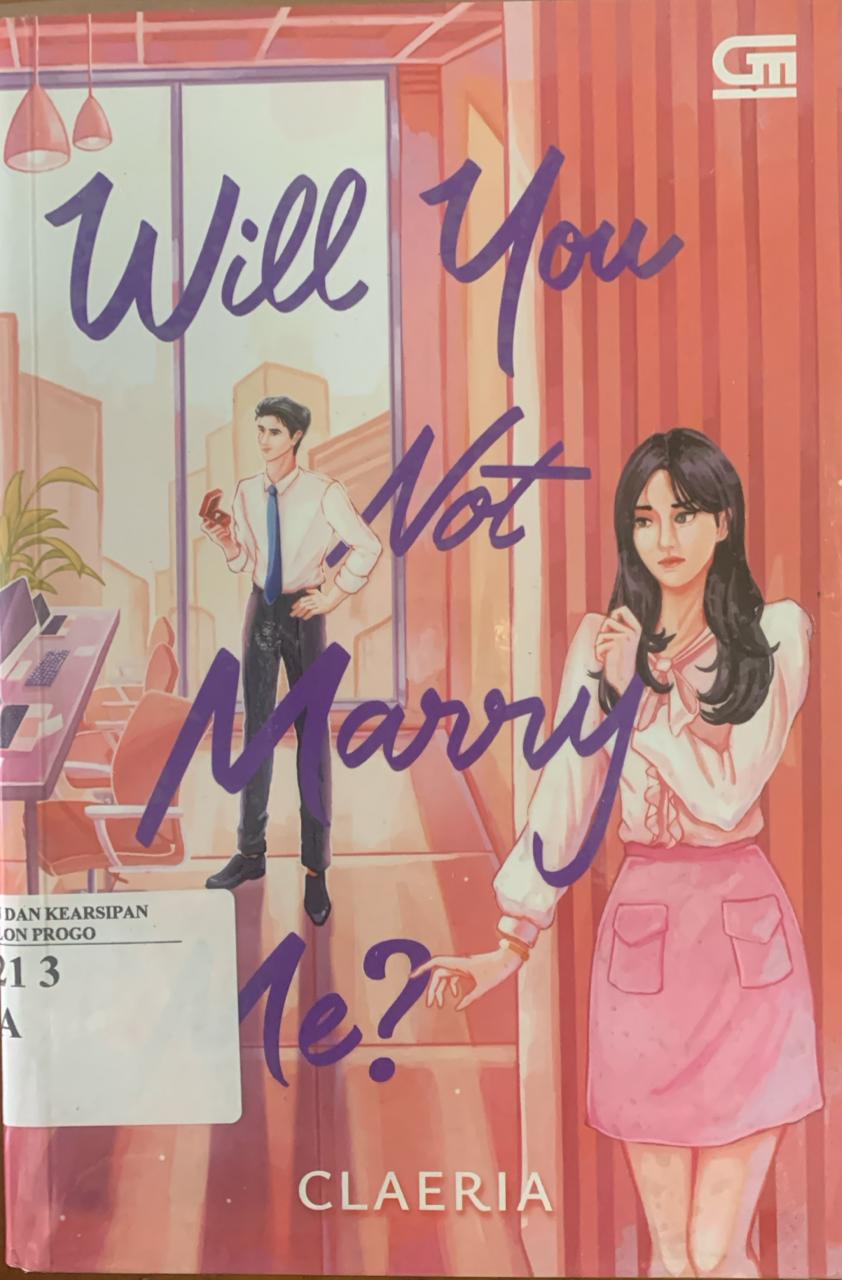 Cover Will you not marry me ? / Claeria