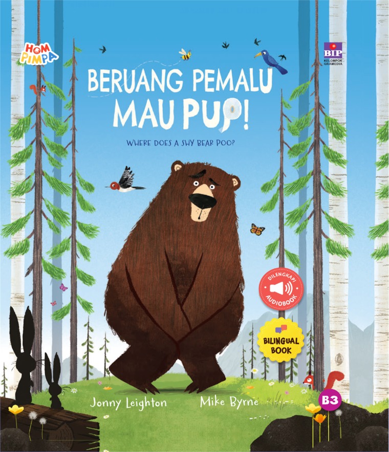 Cover Beruang Pemalu Mau Pup / Jonny Leighton