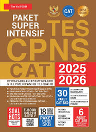 Cover Paket super intensif tes CPNS CAT 2025-2026 :  pendekatan kuantitatif, kualitatif, kombinasi, dan R&D