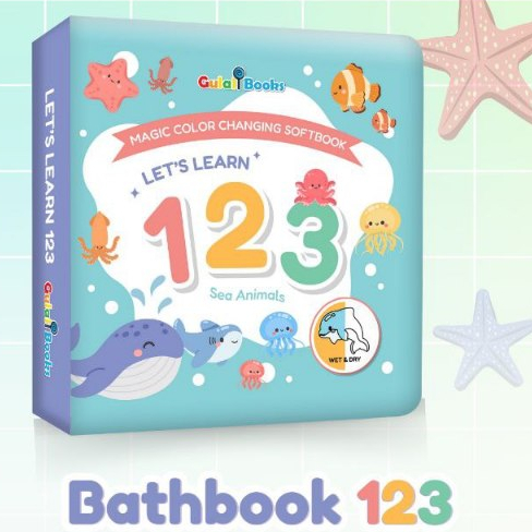 Cover magiic color changing softbook let's laern 123 / Fauzia P.Lestari