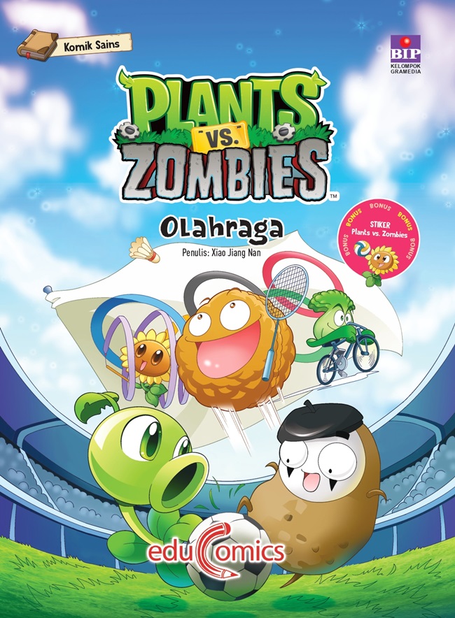Cover Plants vs zombies olahraga / Xiao Jiang Nan ; pengalih bahasa, Tilly Zaman ; penyunting, Euneke Septiana