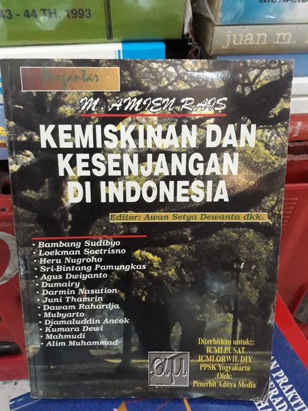 Cover Kemiskinan dan kesenjangan di Indonesia / M. Amien Rais