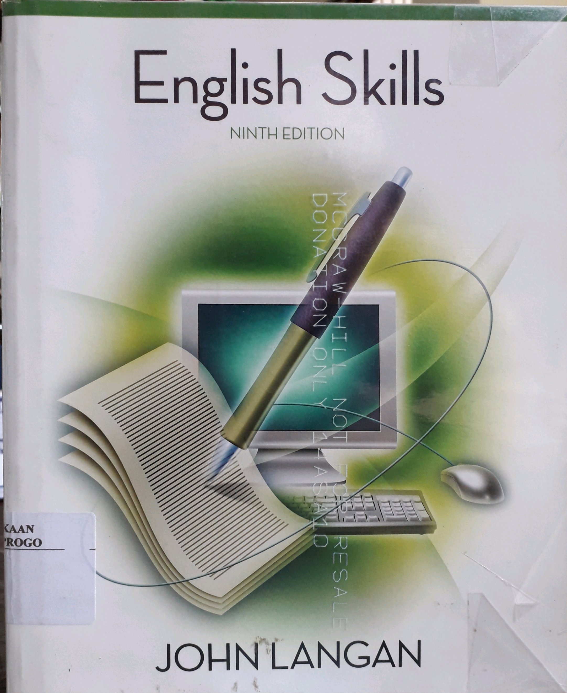 Cover English skills ninth edition / Penulis, John Langan
