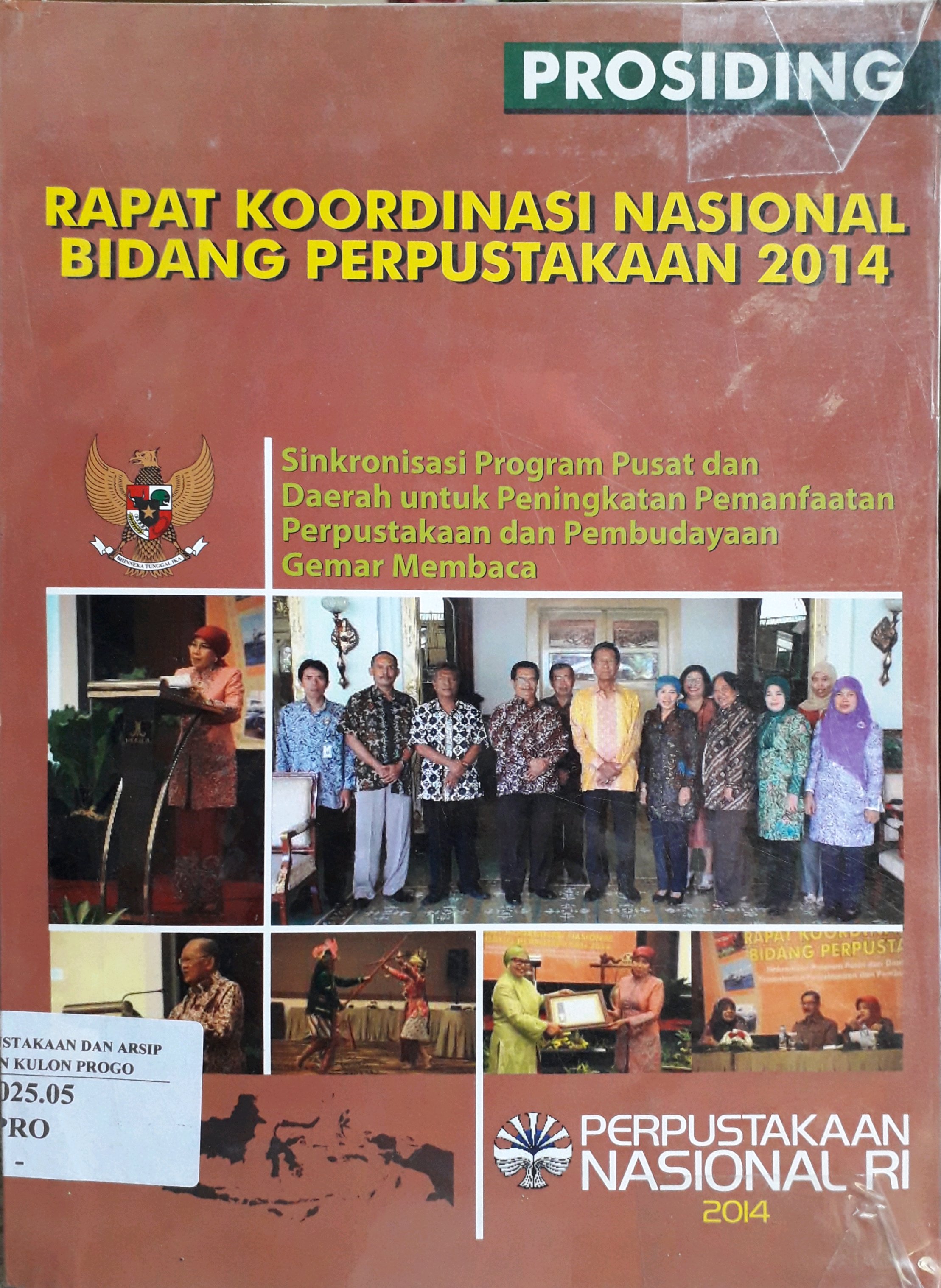 Cover Prosiding Rapat Koordinasi Nasional Bidang Perpustakaan 2014