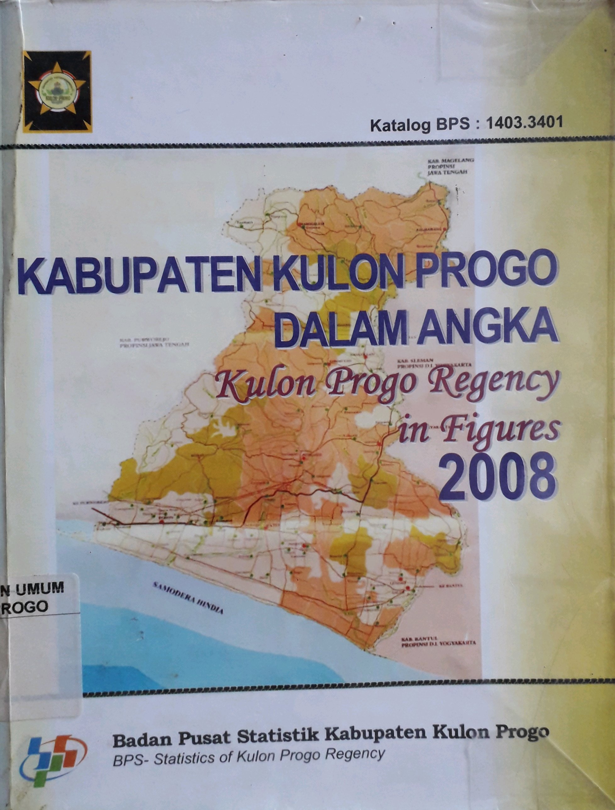 Cover Kabupaten Kulon Progo Dalam Angka 2008