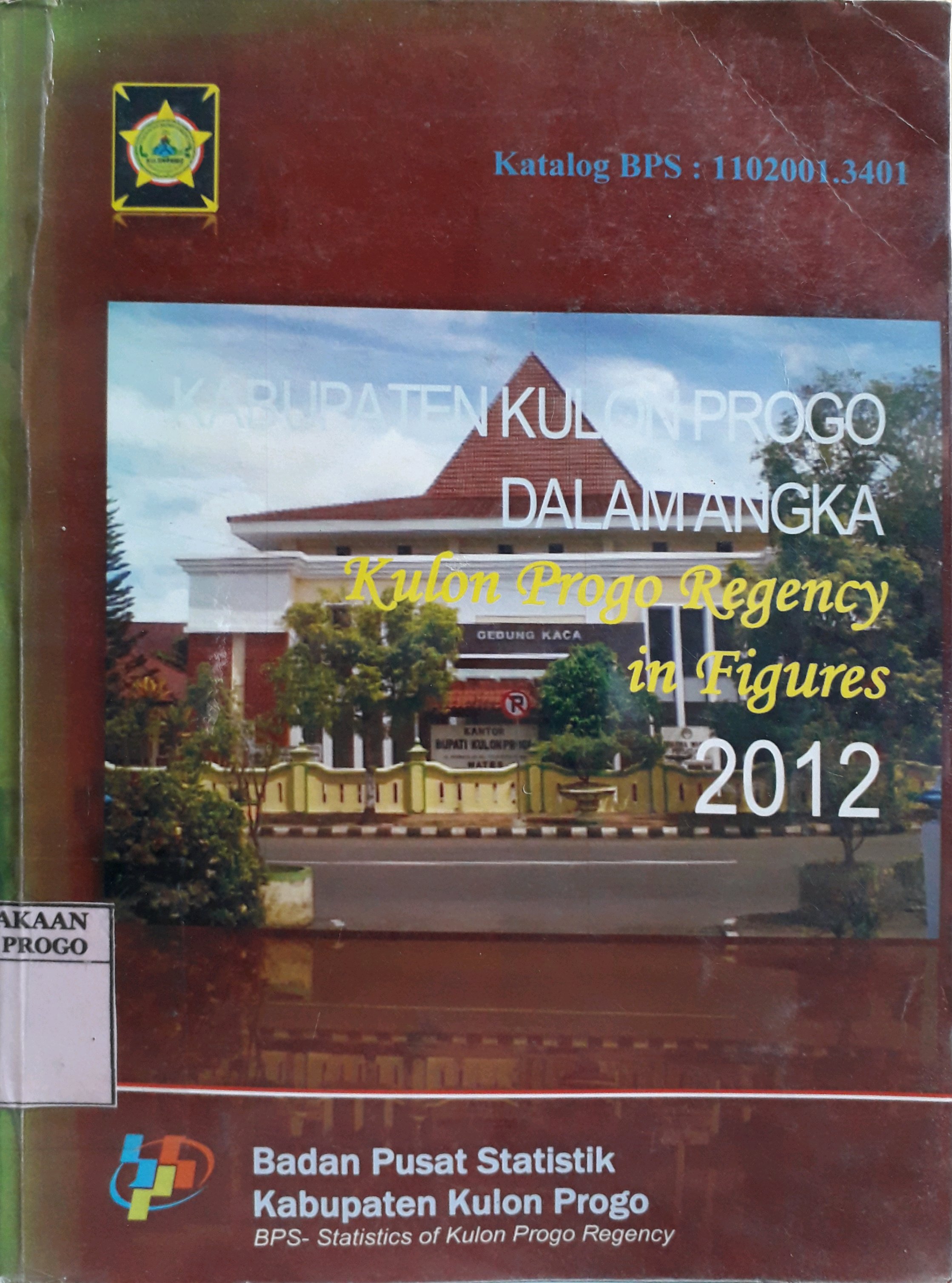 Cover Kabupaten Kulon Progo Dalam Angka 2012
