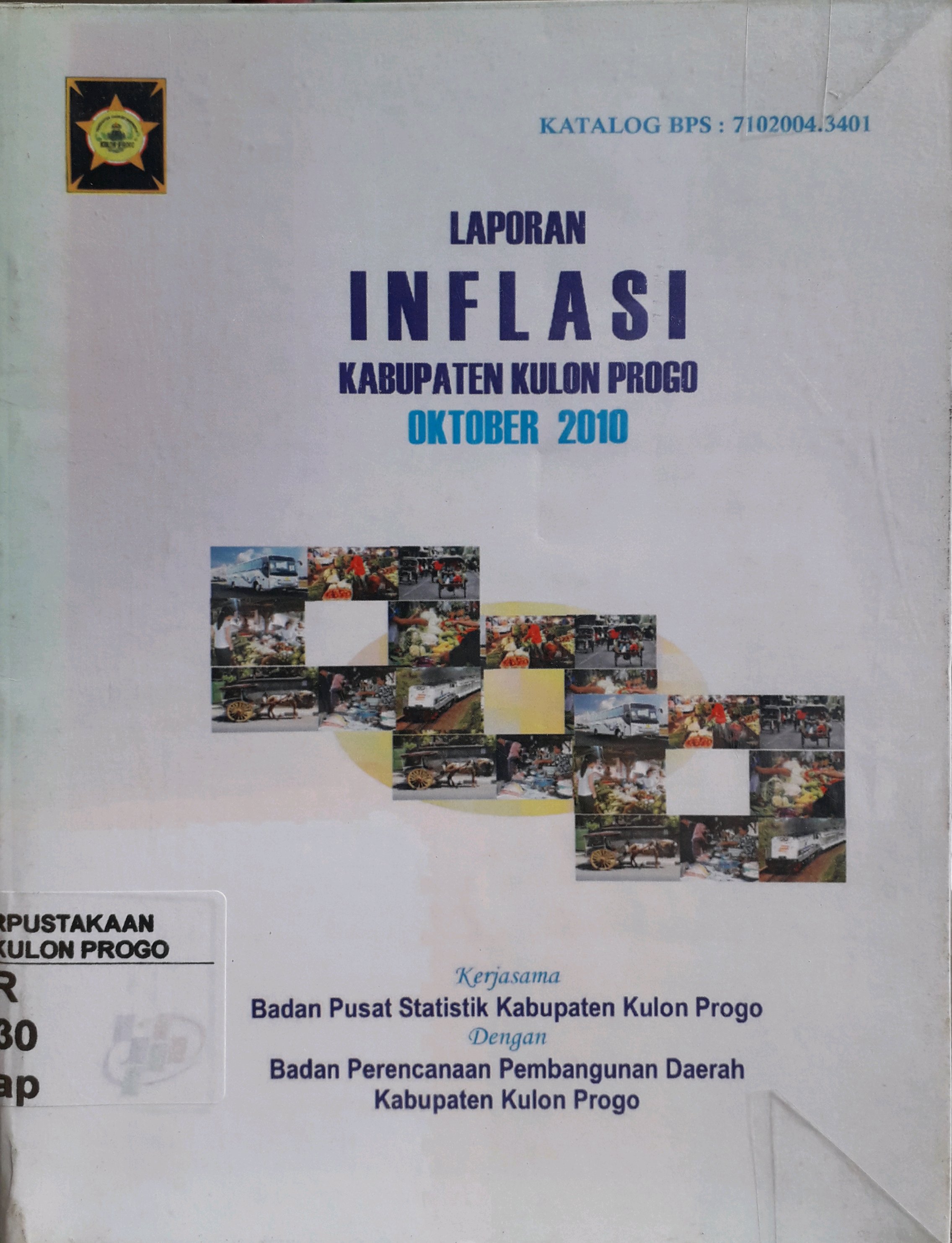 Cover Laporan Inflasi Kabupaten Kulon Progo Oktober 2010