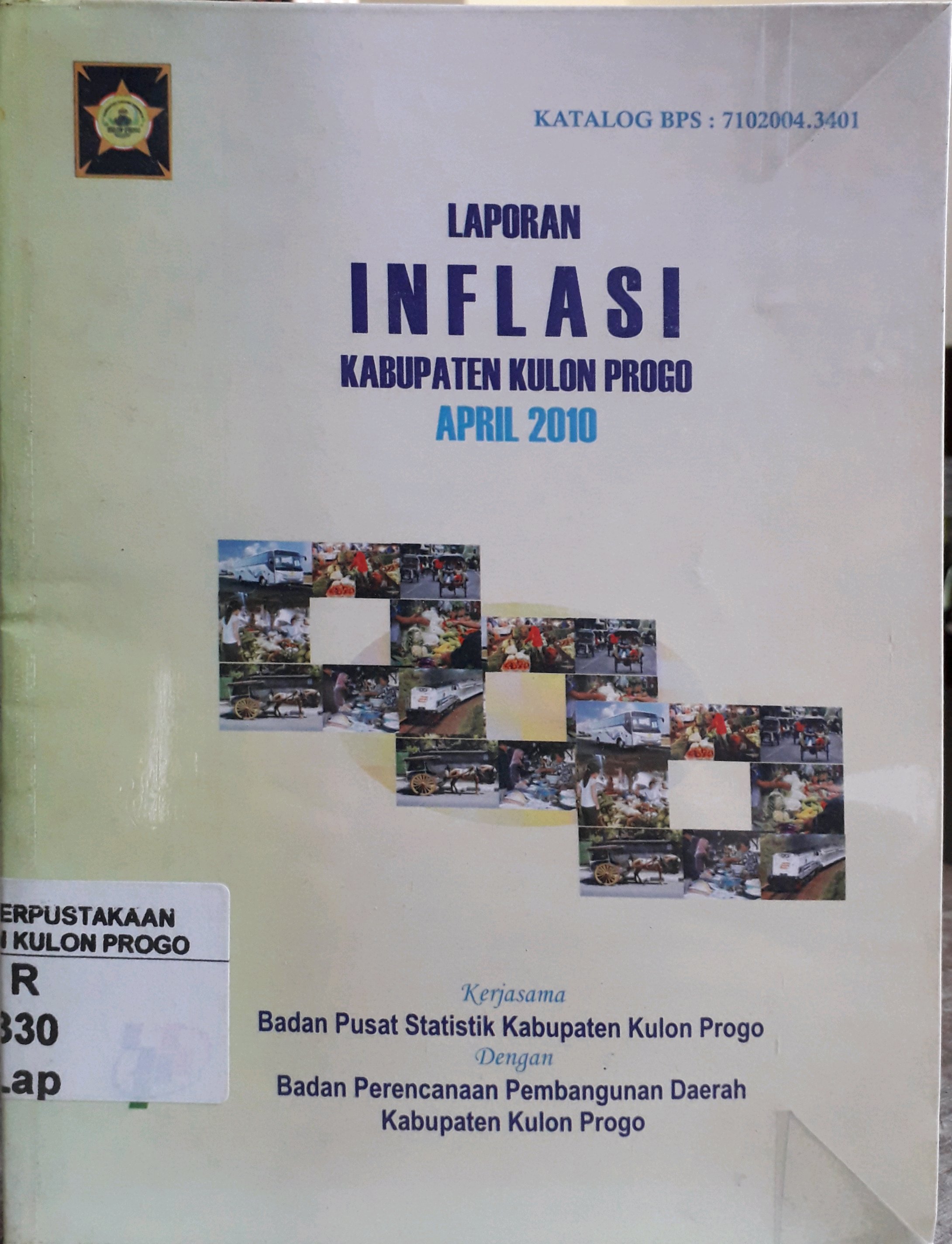 Cover Laporan Inflasi Kabupaten Kulon Progo April 2010