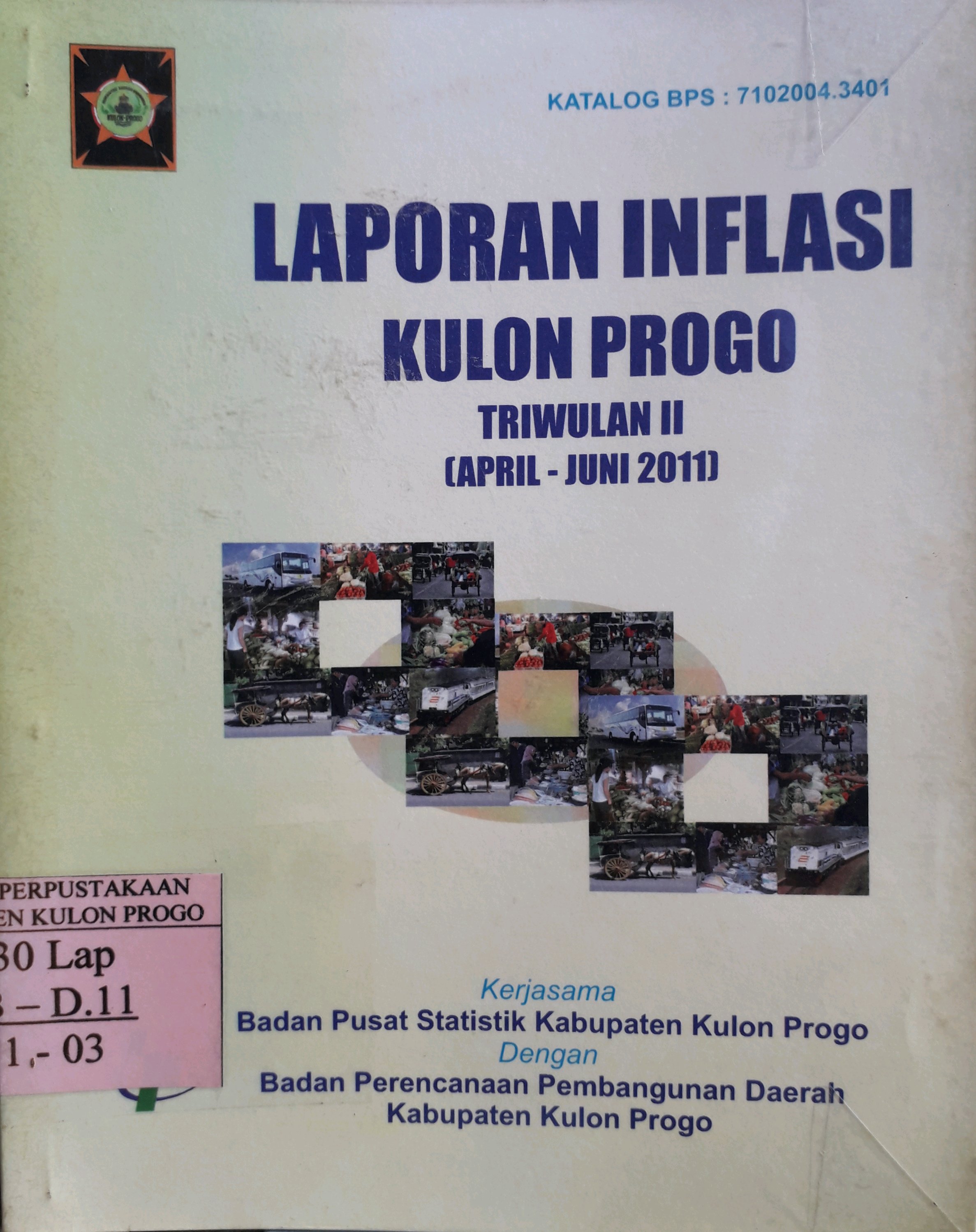 Cover Laporan Inflasi Kulon Progo Triwulan II (April - Juni 2011)