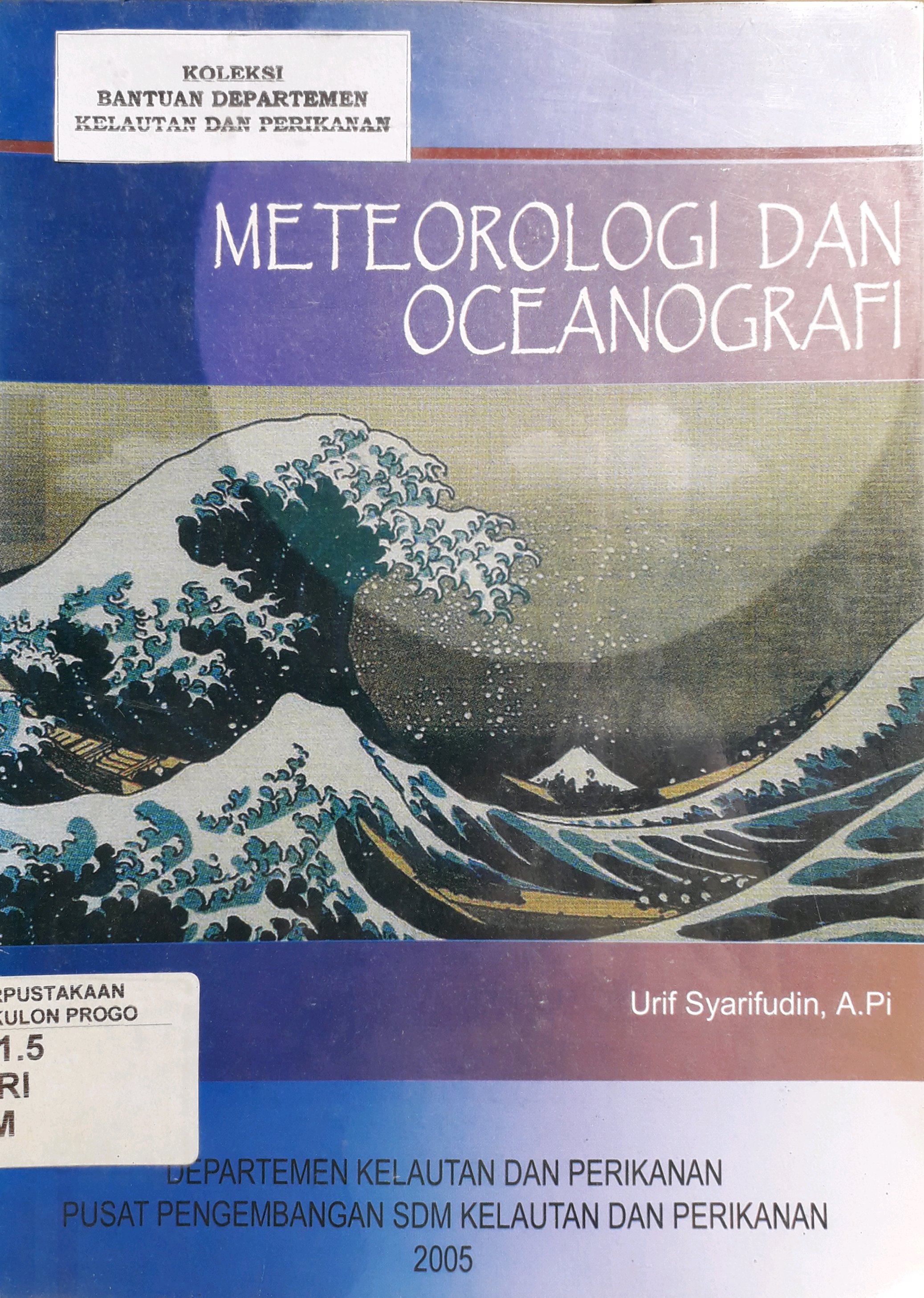 Cover Meteorologi dan oceanografi / Penulis, Urif Syarifudin