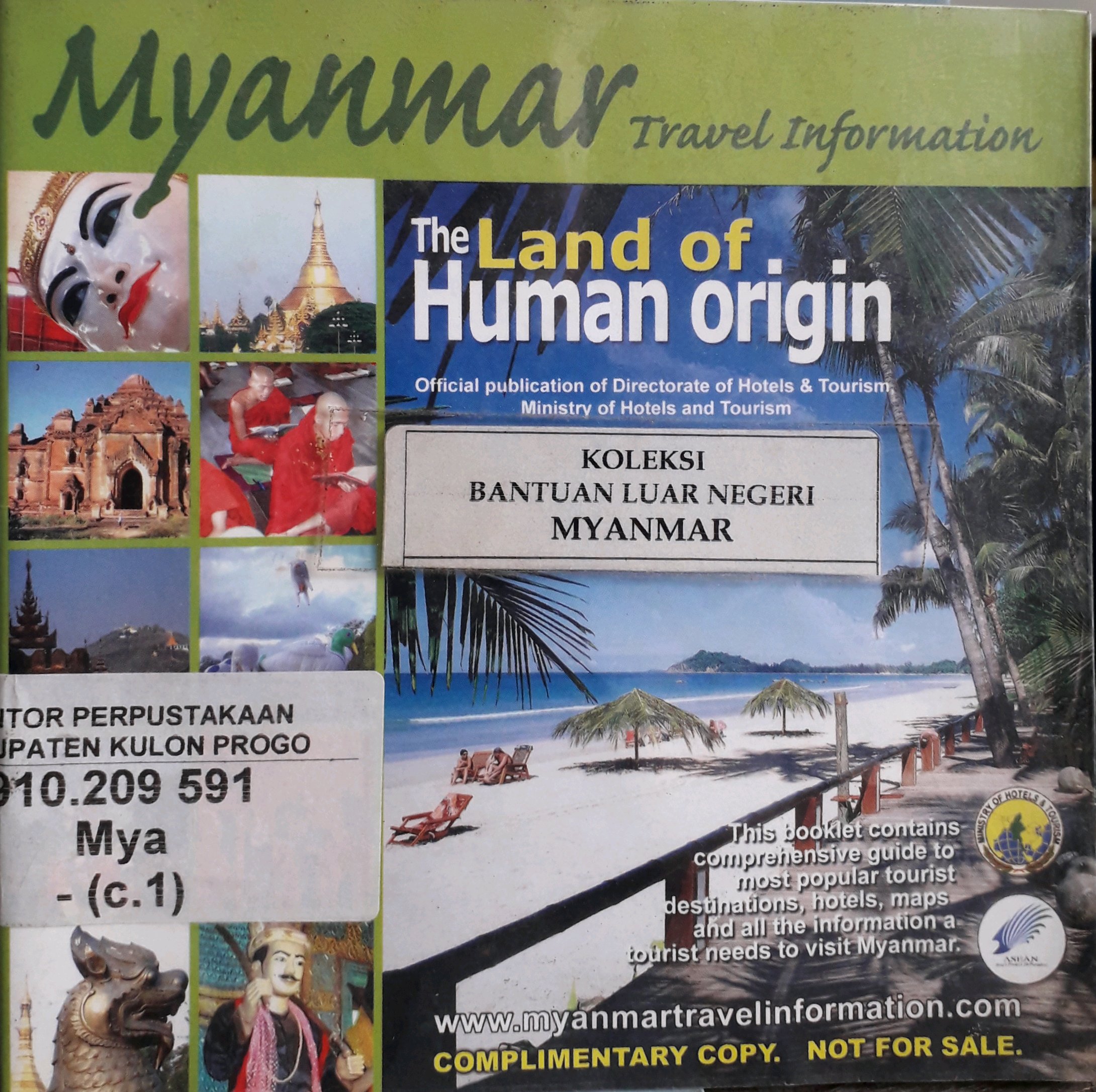 Cover Myanmar travel information The Land of human Origin