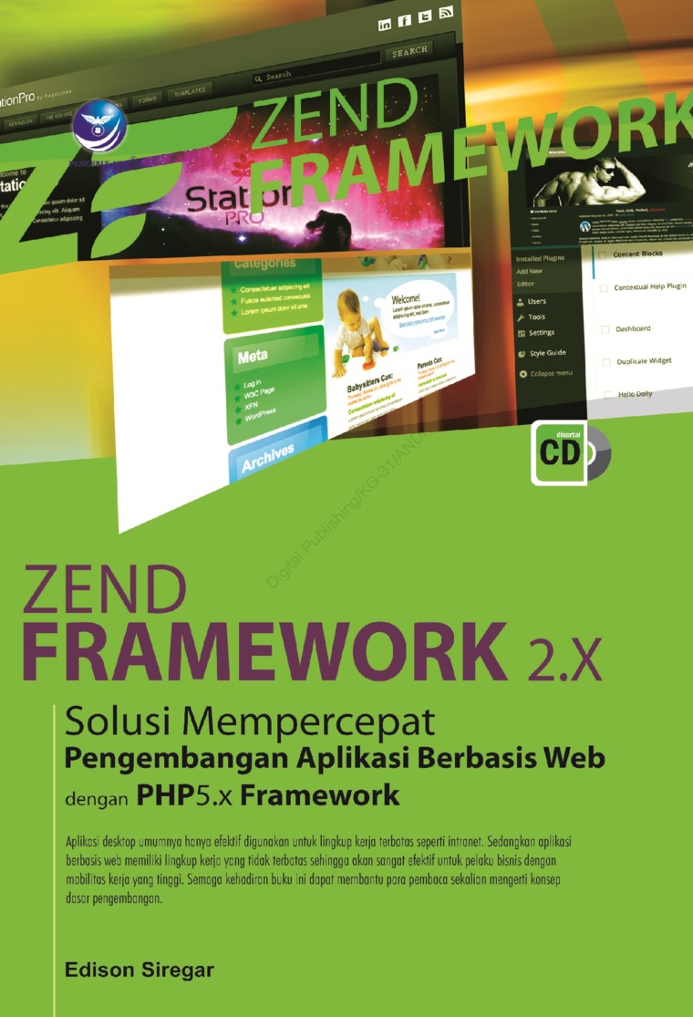 Cover Zend Framework 2.X solusi mempercepat pengembangan aplikasi berbasis Web dengan PHP5. X Framework / Edison Siregar