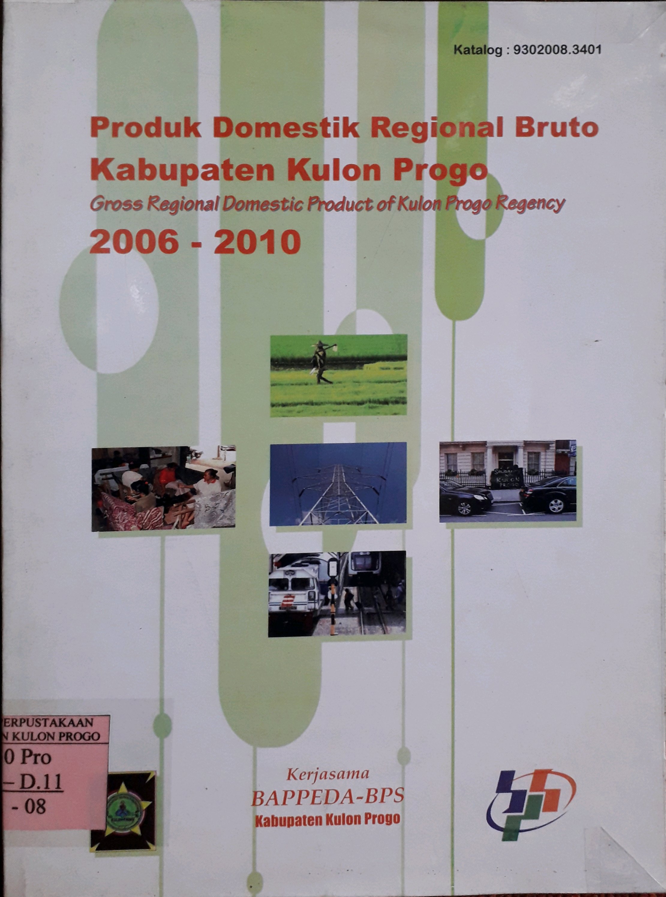 Cover Produk domestik regional bruto Kabupaten Kulon progo 2006 - 2010