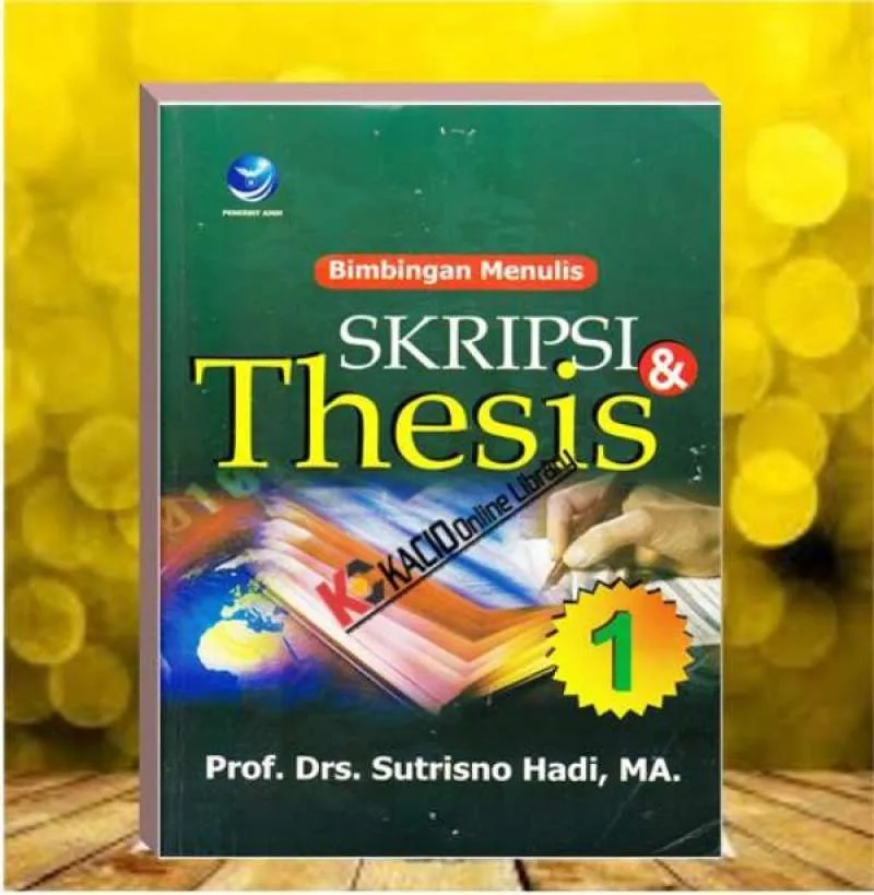 Cover Bimbingan menulis skripsi-thesis / Sutrisno Hadi