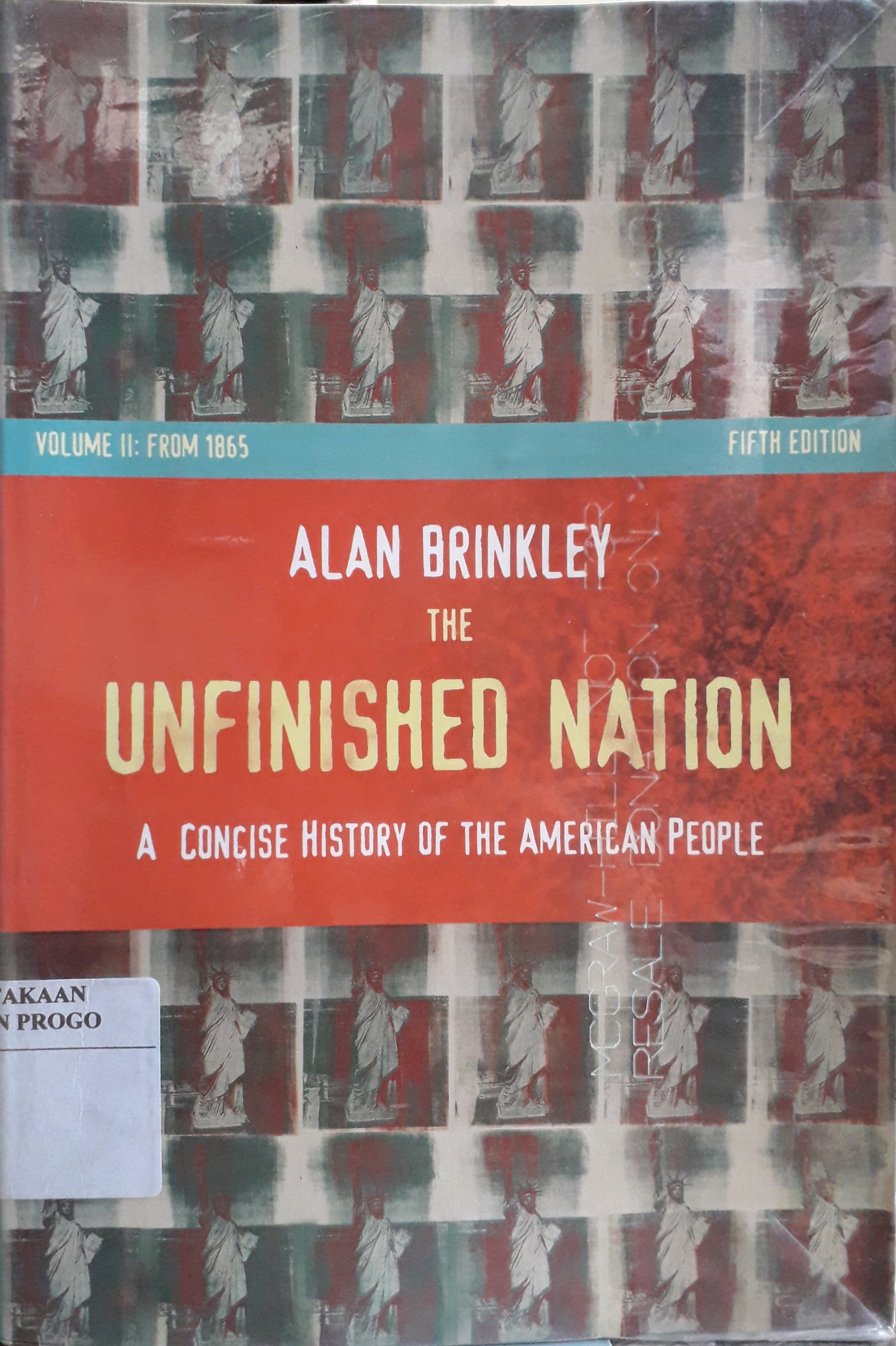 Cover The Unfinished Nation / Penulis, Alan Brinkley