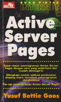 Cover Buku Pintar Internet Active Server pages / Yusuf Bottie Gaos