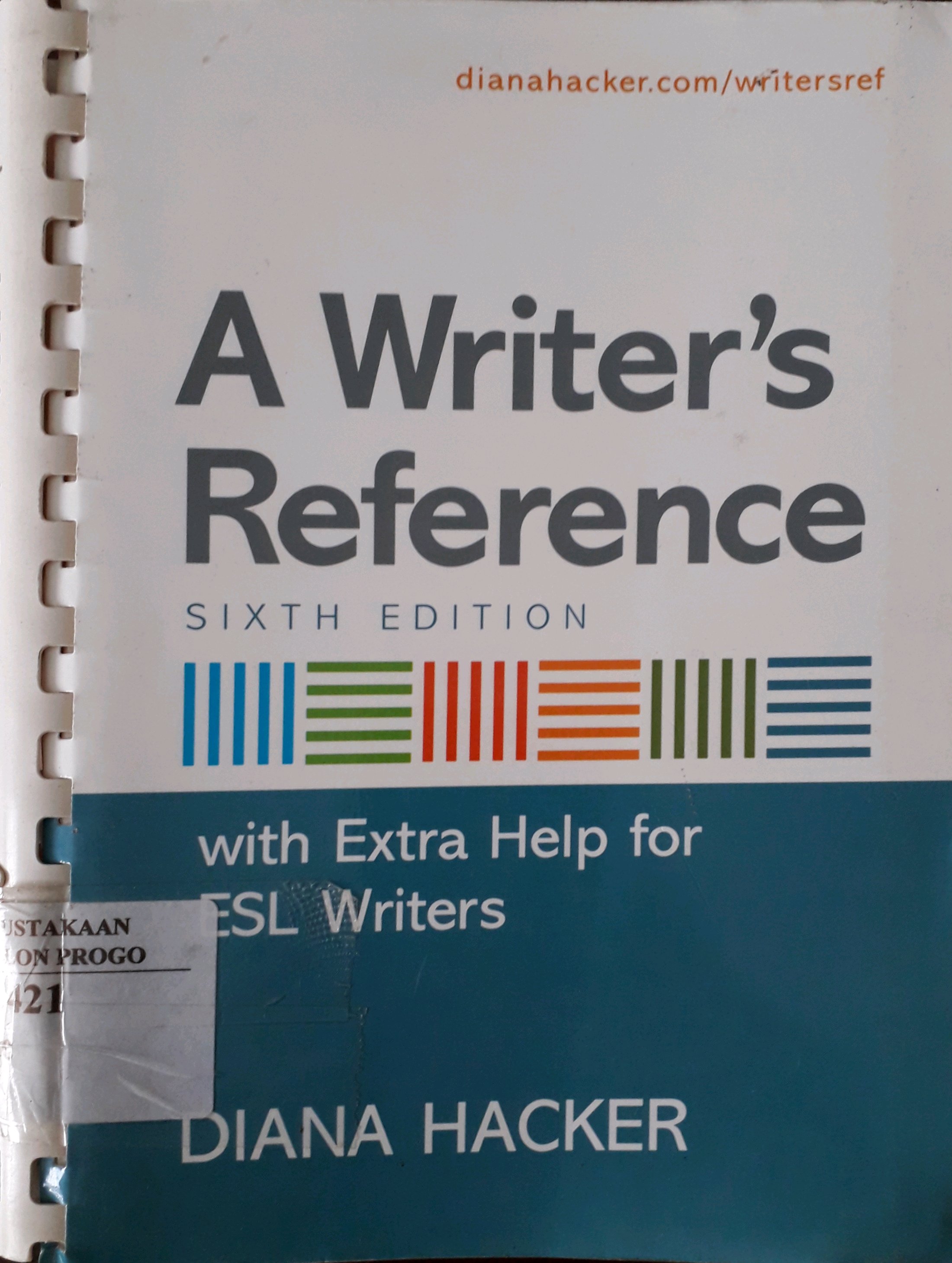 Cover A Writer's Reference / Penulis, Diana Hacker