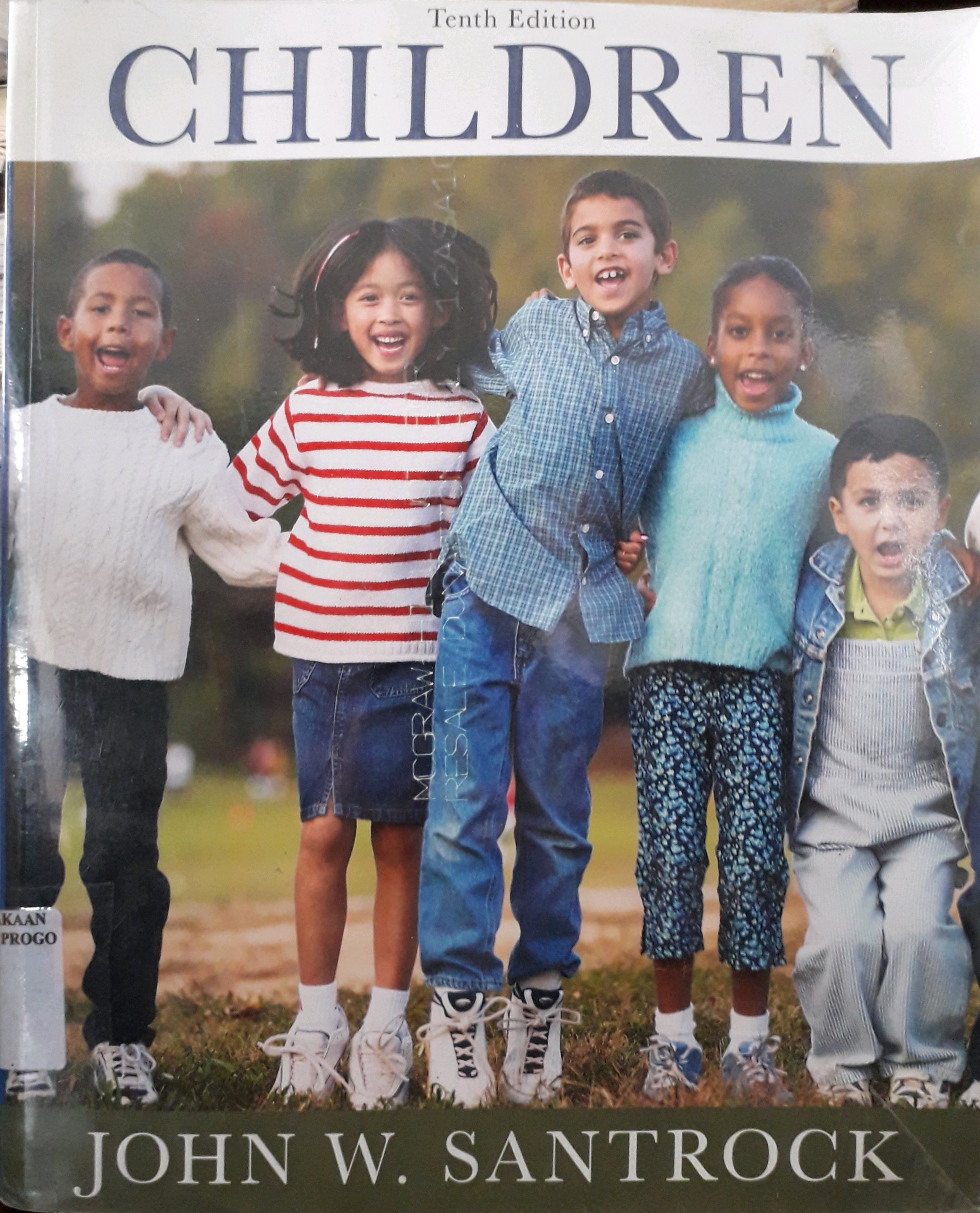 Cover Children Tenth Edition / Penulis, John W. Santrock