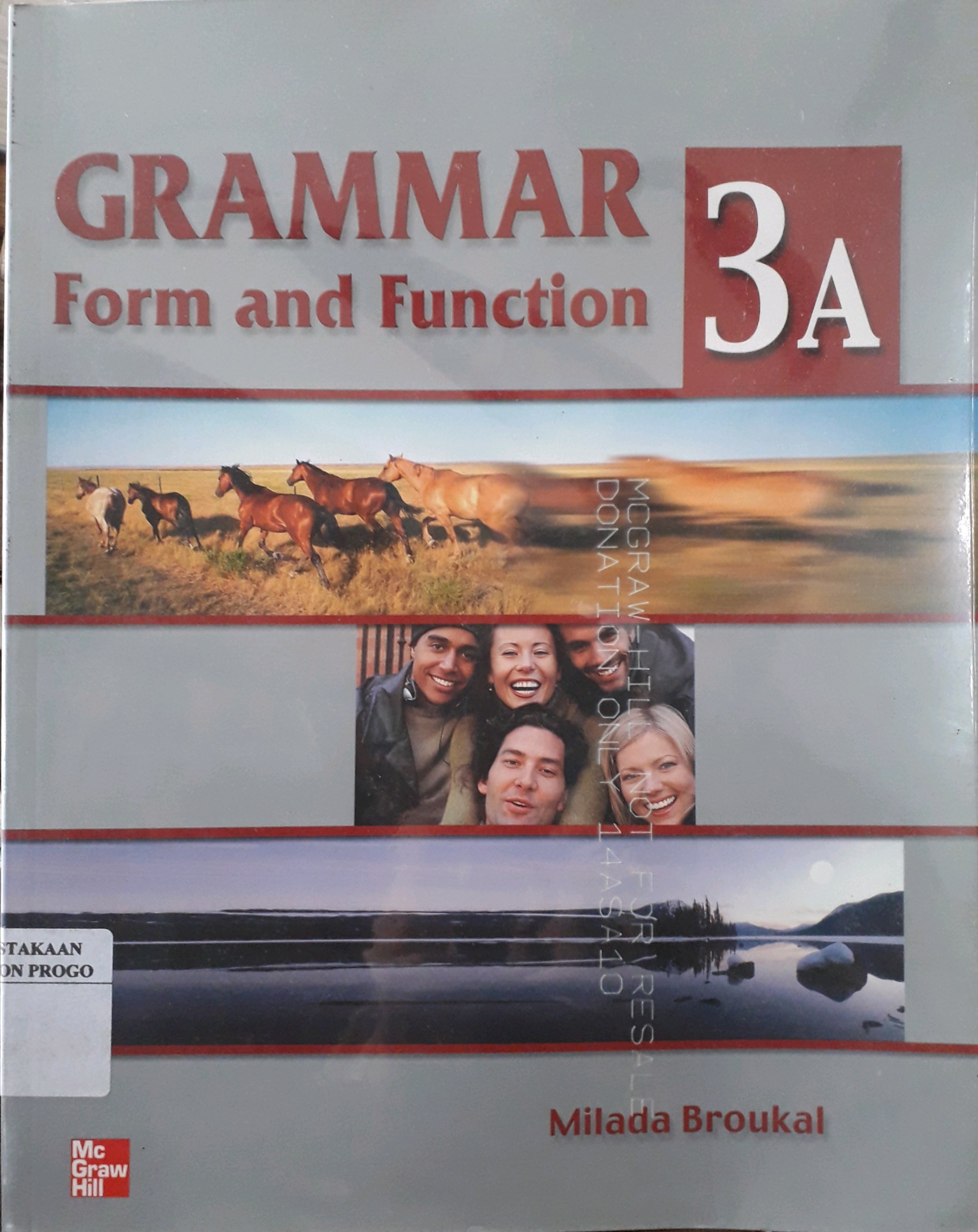 Cover Grammar form and function 3a / Penulis, Milada Broukal