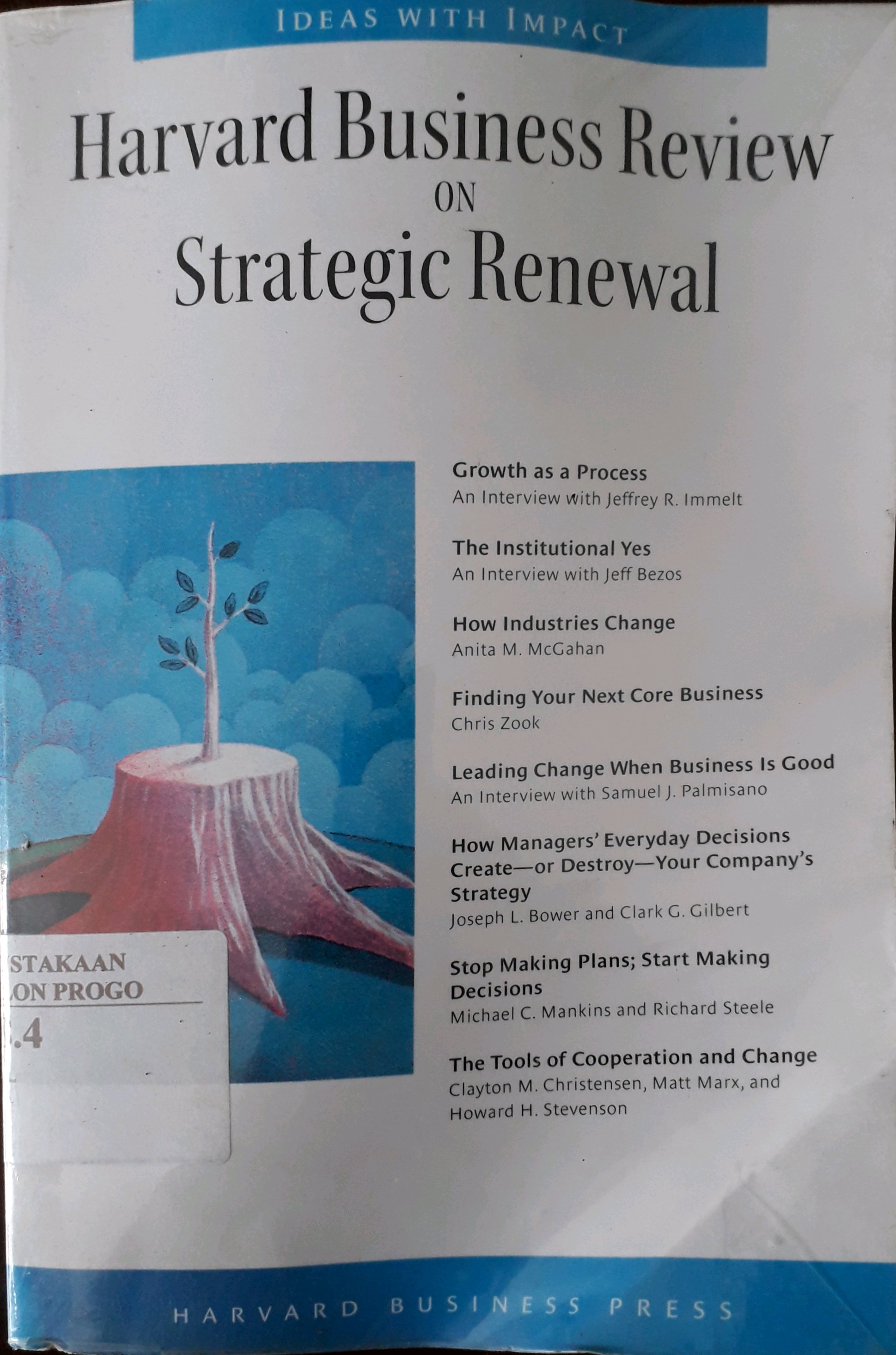 Cover Harvard business review on Strategic renewal
